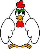 Manualidad de papel la gallina