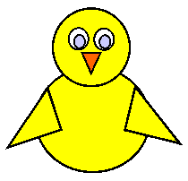 Manualidad de papel el pollito