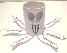 Manualidad con rollo de papel higiénico el pulpo