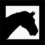 Silueta de cabeza de caballo