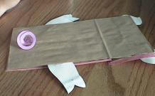 Títere con bolsa de papel el cerdito