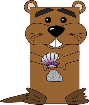 Manualidad con bolsa de papel la nutria