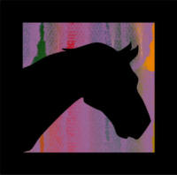 Vitral de cabeza de caballo