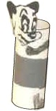 Manualidad con tubo de papel higiénico el panda