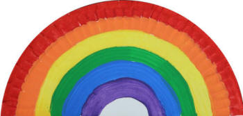 Rainbow Paper Plate Craft
