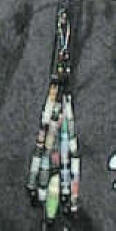 paper bead keychains