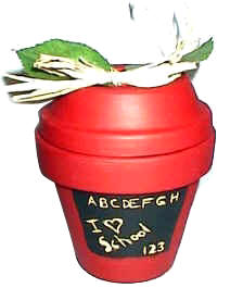Contenedor para dulces manzana en terracota