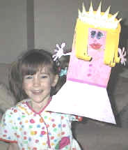 Títere con bolsa de papel la princesa