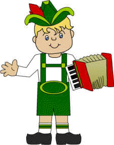 Manualidad de papel Lederhosen alemán