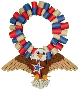 Corona del Águila Calva para el Cuatro de Julio