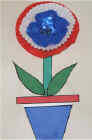 Tarjeta de flor con papel de muffin