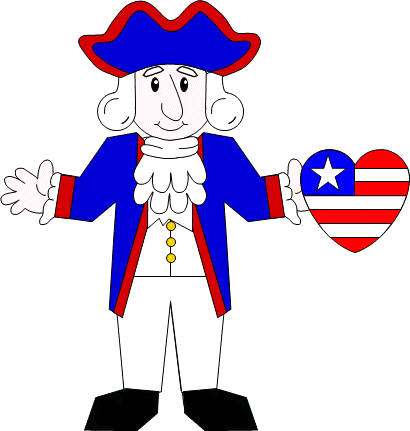 Manualidad de papel George Washington