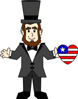 Manualidad de papel Abraham Lincoln
