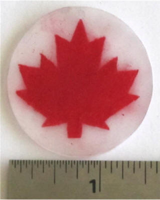 Accesorios de Canadá con papel encogible