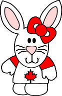 Manualidad de Canadá conejo de papel
