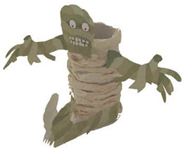 Manualidad de Halloween la momia