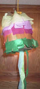 Piñata sencilla con bolsa de papel