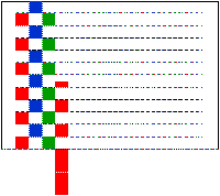 Individuales mexicanos tejidos