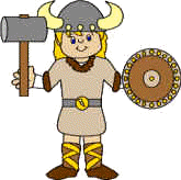 Manualidad de papel el vikingo