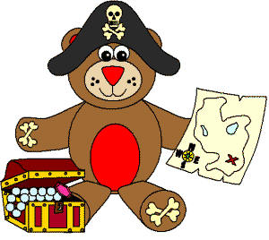 Manualidad de pirata oso de papel