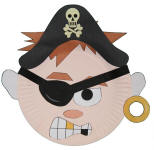 Plato de papel el pirata