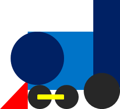 Manualidad tren de formas