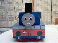 Tren con caja de zapatos Thomas el Motor de la Cisterna