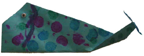 Manualidad de origami de papel la Ballena